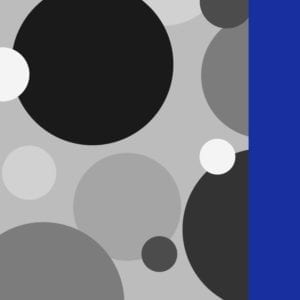 Retro Dots – Black & White Cobalt Blue