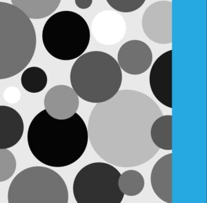 Retro Dots – Black & White Aqua