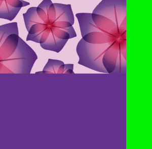 techno flowers/purple/lime